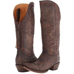 Lucchese Brown Cowboy Boots - 9